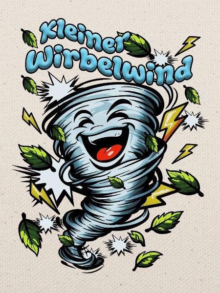 Kleiner Wirbelwind Lachender Tornado