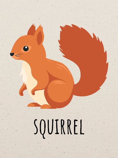Kastanienrot Eichhörnchen