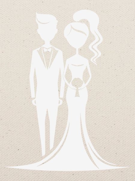 Hochzeitsduo Silhouette