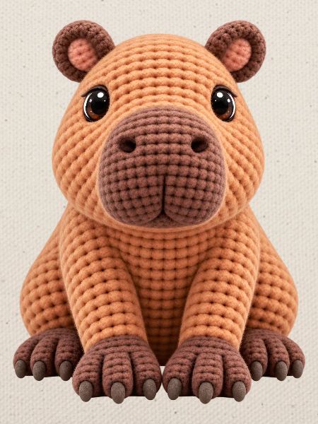Kuscheliger Strick-Hippo