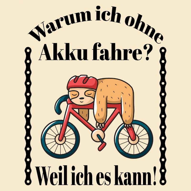 Faultier auf einem Fahrrad