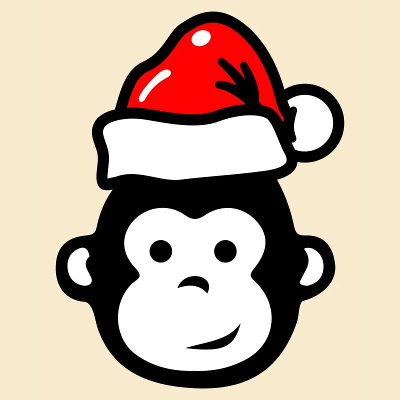 Monkey Christmas Xmas Comic