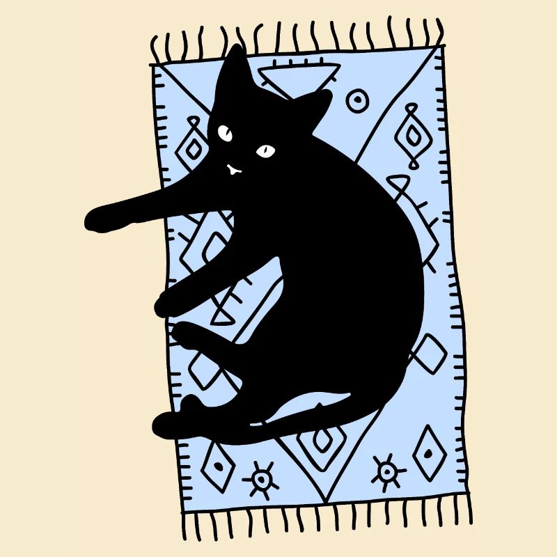 Katze auf dem Teppich