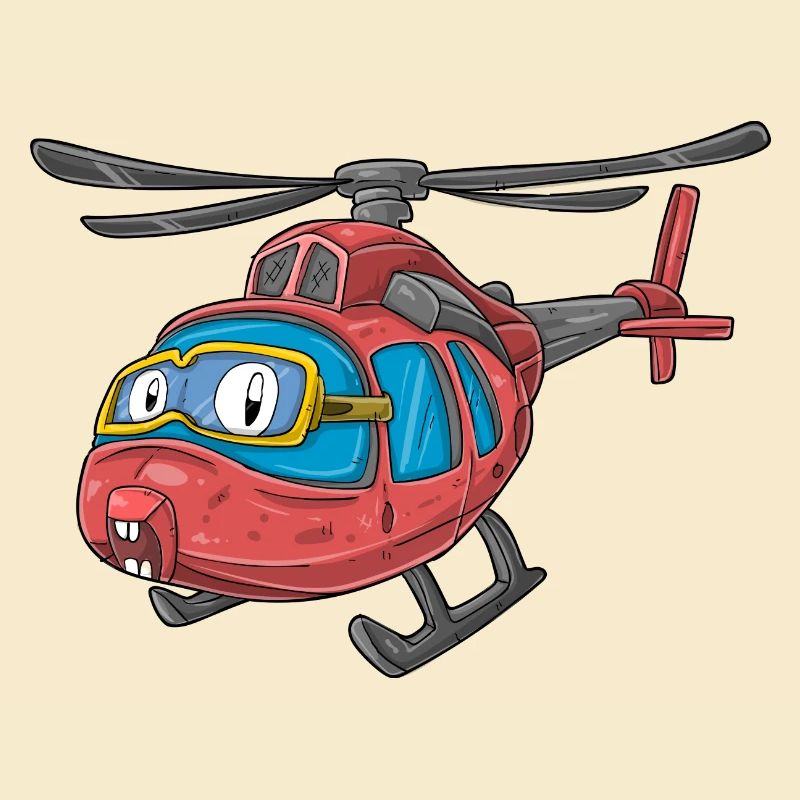 Hélicoptère avec visage