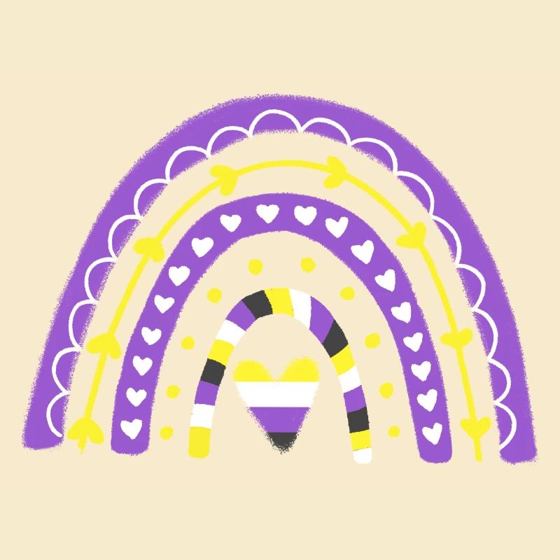 Nonbinary Pride Boho-Regenbogen