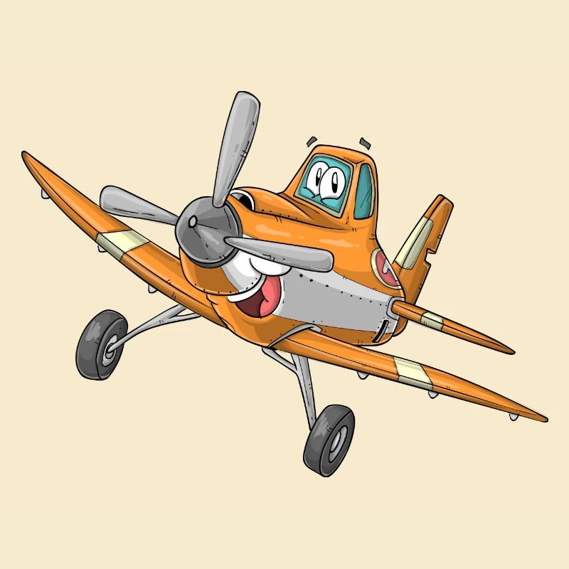 Flugzeug mit Gesicht