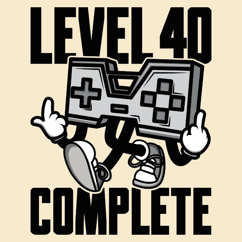 Level 40 Complete Geburtstagsgeschenk 40 Jahre