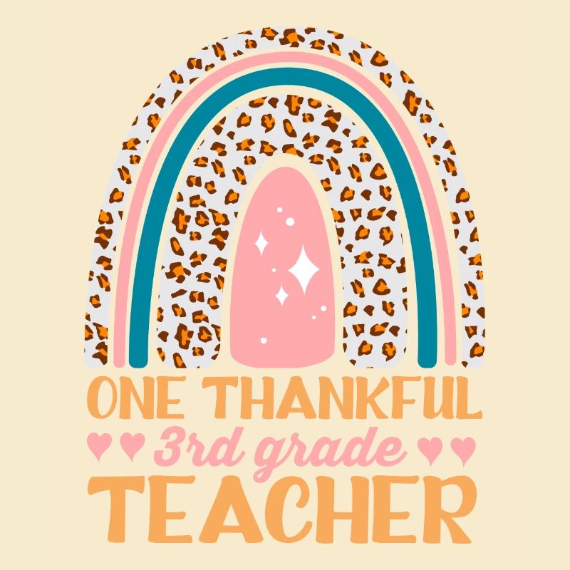 A grateful teacher design for the 3rd grade