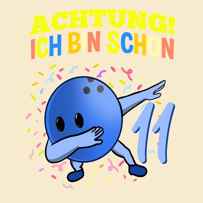 Achtung Ich Bin Schon 11 Geburtstag Bowlingkugel