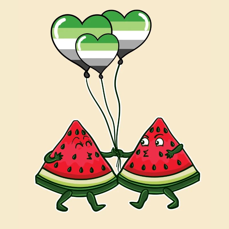 Paire de pastèque Aromantic Pride