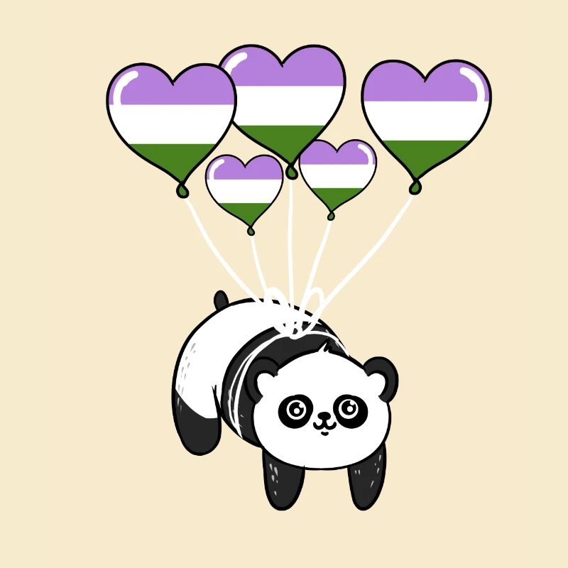 Panda Genderqueer Pride