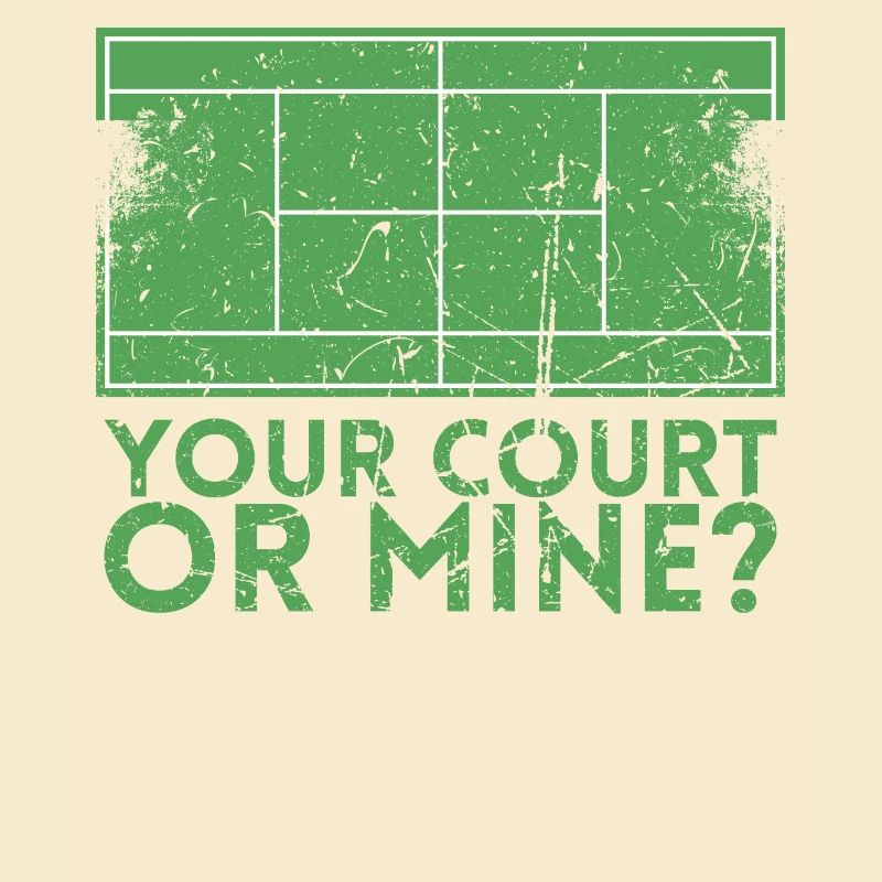 Ihr Platz- Oder Minendesign Für Tennisspieler Oder