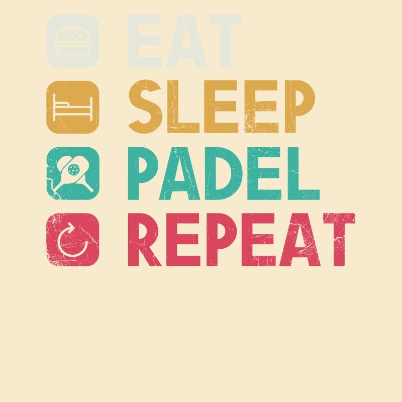 Manger du padel de sommeil Répéter