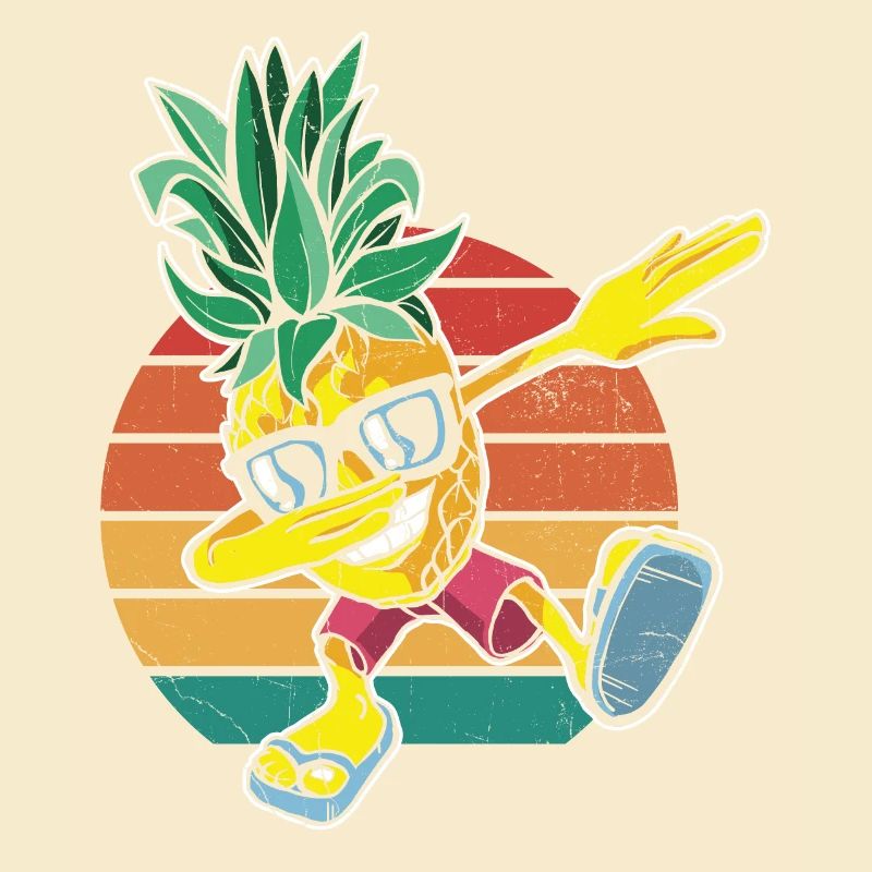 Dabbing Pineapple Sunglasses Design For The