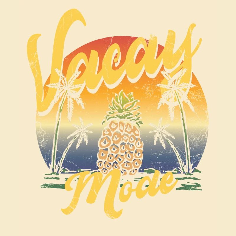 Vacay-modus pineapple pine design For beach
