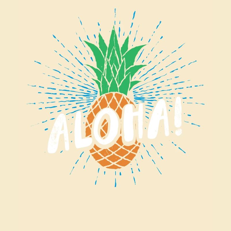 Aloha pineapple design For beach lovers pineapple