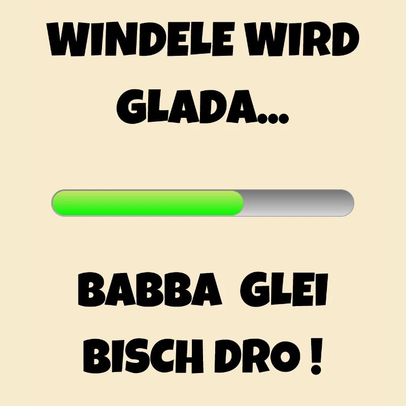 Windele wird geladen Schwäbisch Eltern Papa