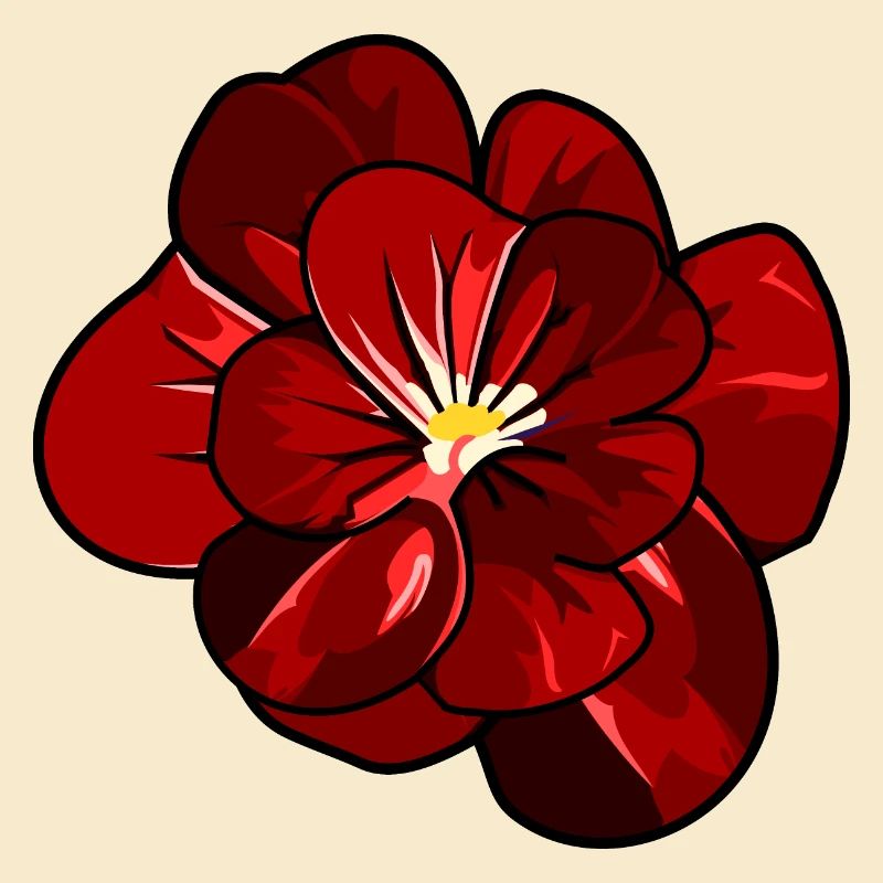 Schöne rote Blüte