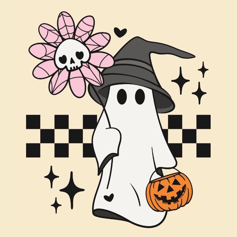 Halloween Geist Kürbis Süßes oder Saures