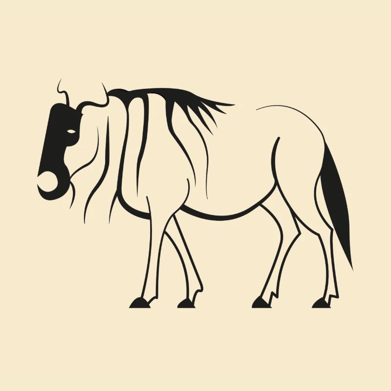 Piktogramm Gnu