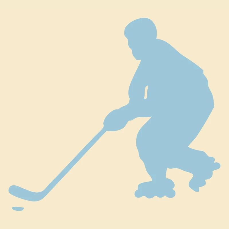 roller inline hockey silhouette character