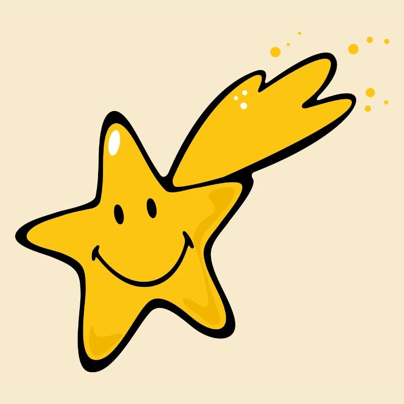 Smiley Shooting Star