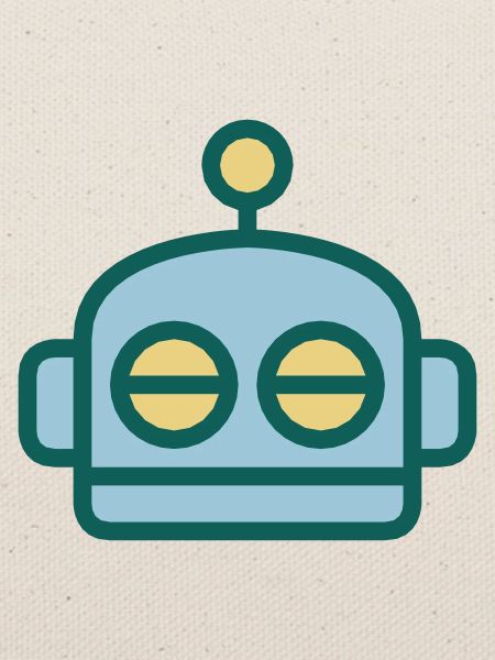 Cartoon Robot Face