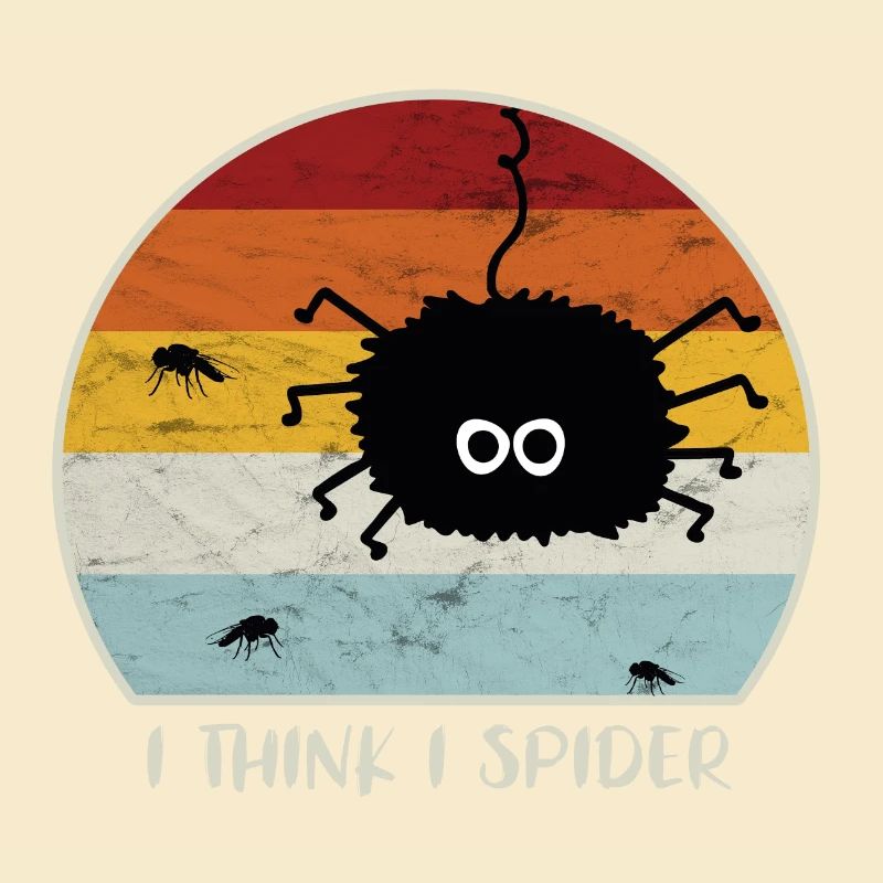 I Think I Spider Retro Ich Glaub Ich Spinne Fliege