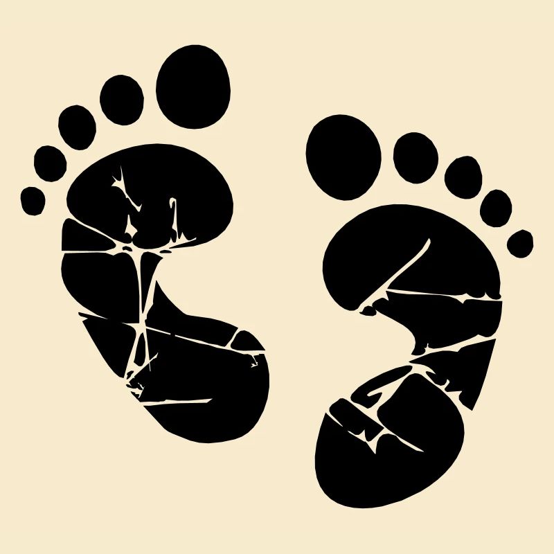 Empreinte de pieds de bébé