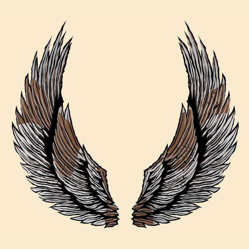 wing wings go ailles shape drawing
