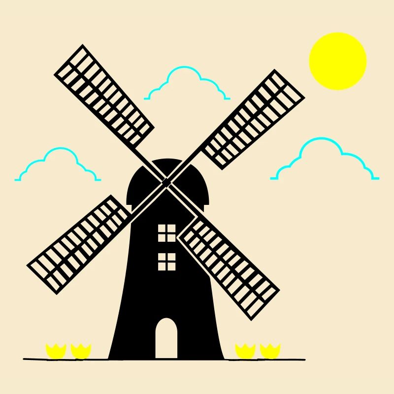 windmill landscape