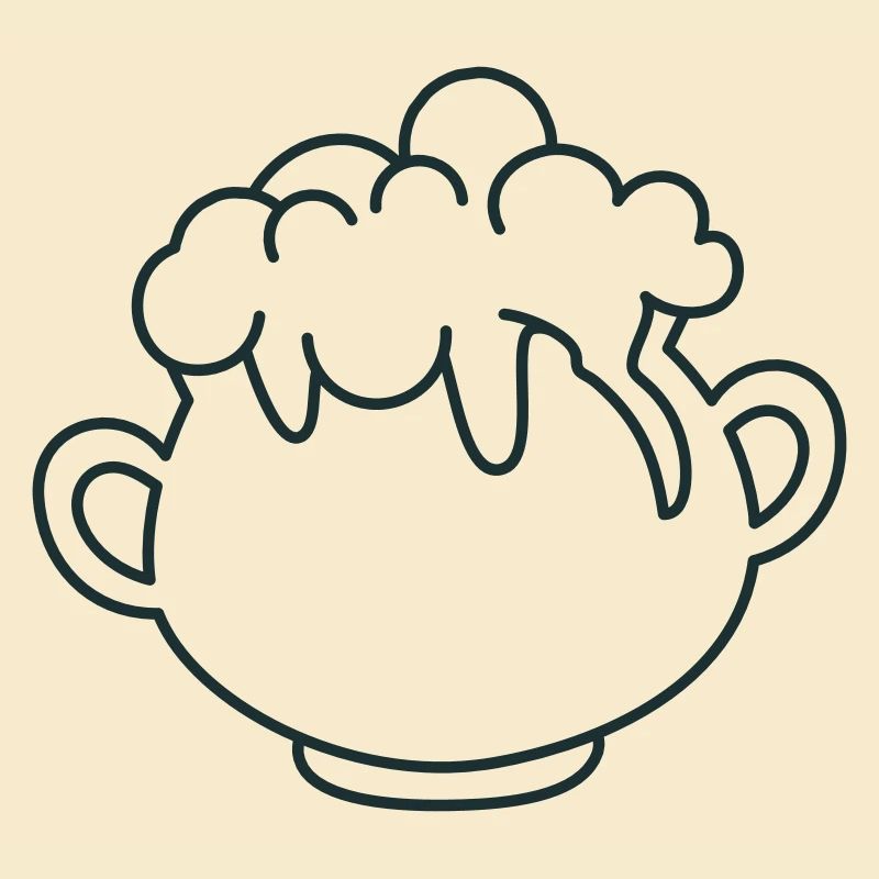 Cauldron with bubbling potion