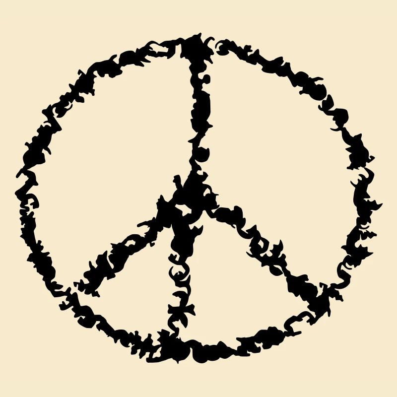 Peace Drawn Drawing Designer Vector