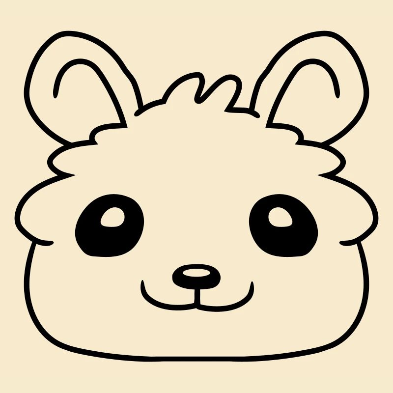 Gesicht kleiner lieber Hamster