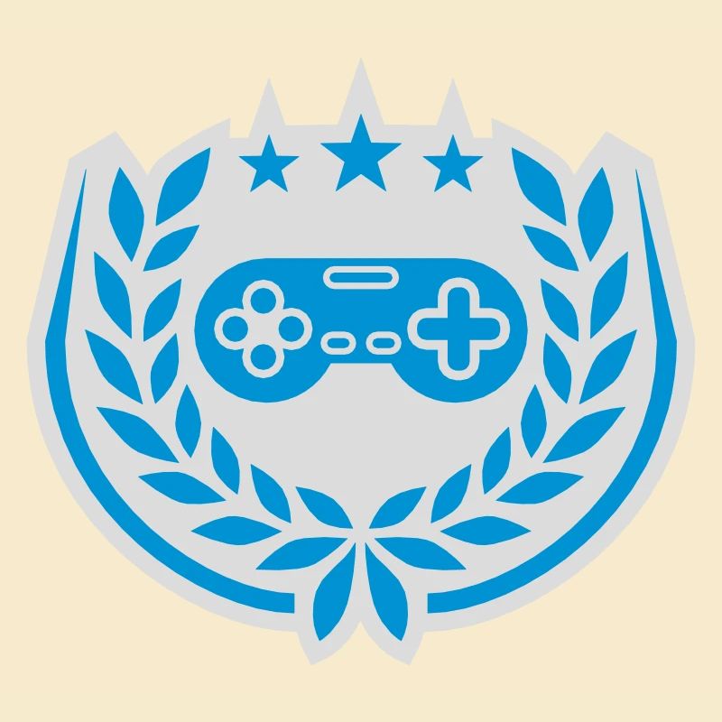 Controller Retro Sterne Lorbeerkranz