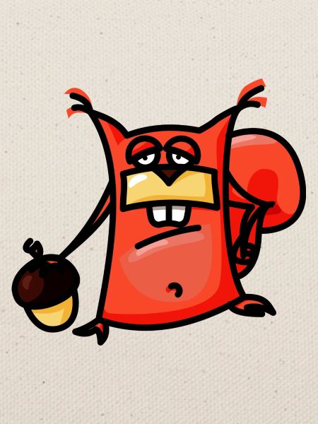 crazy Comic Eichhörnchen