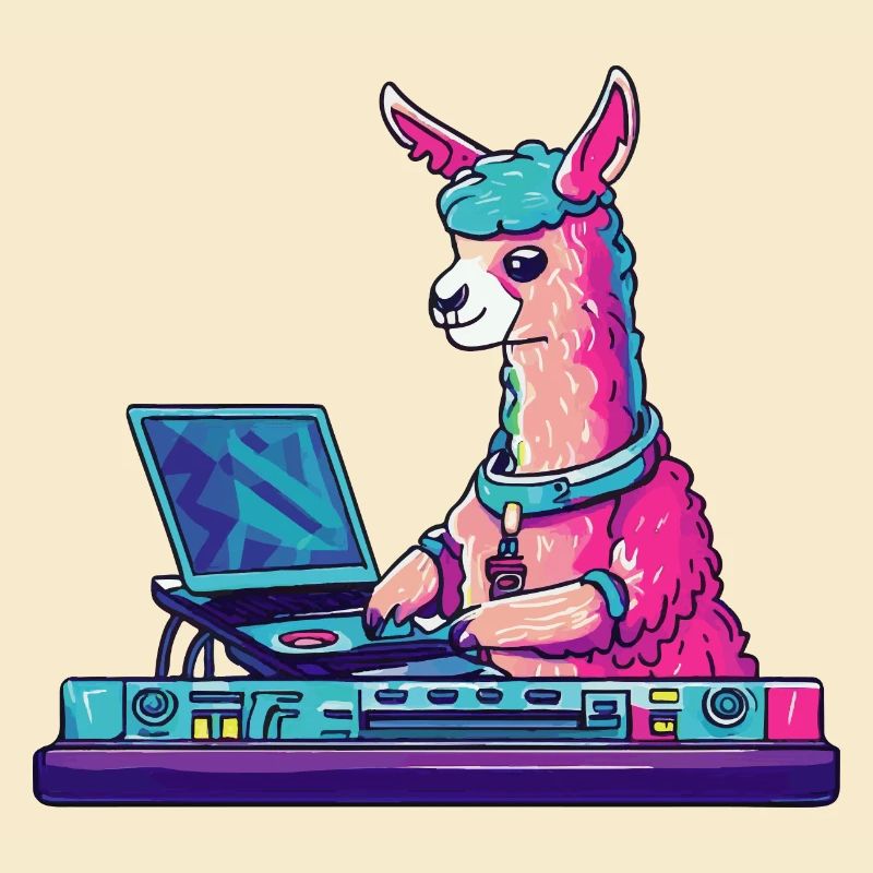 Alpaka Lama DJ Geschenkidee