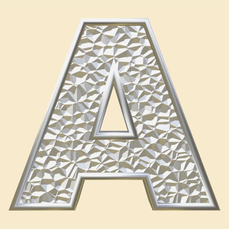 A, letter, letter A, initial, initial A, monogram,
