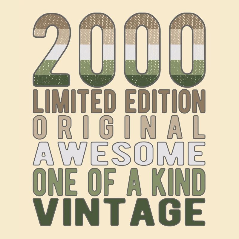 Limited Edition seit 2000 Geburtstag Vintage 2000