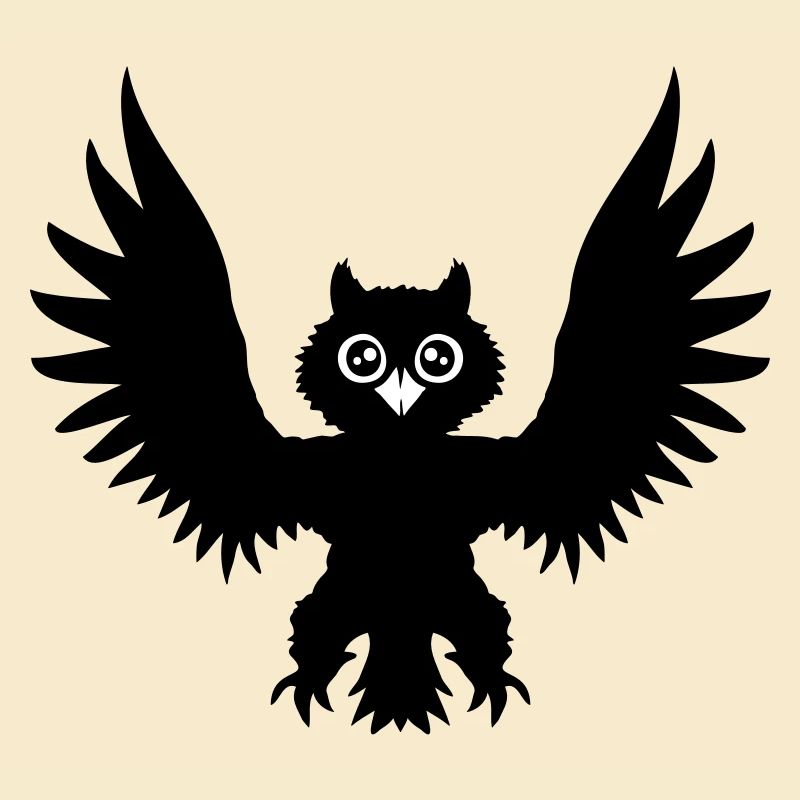 Owl Bird Eagle Owl Night Bird Raven Black Flying Cool