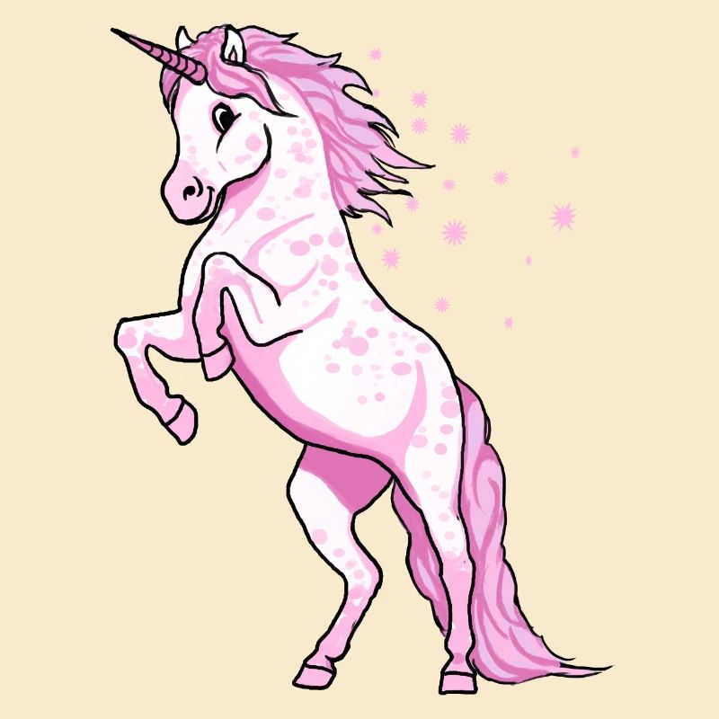 Pünktchen Einhorn Rosa