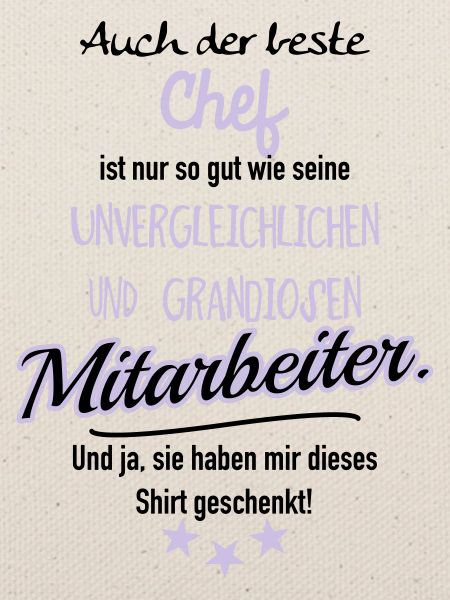 bester Chef grandiose Mitarbeiter