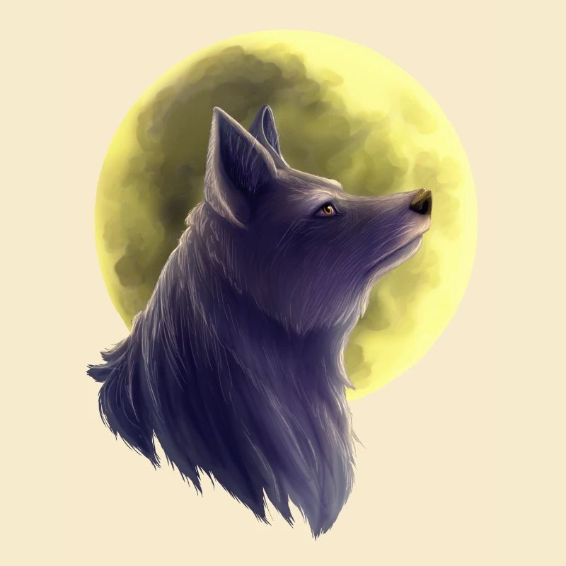Wolf Gemälde