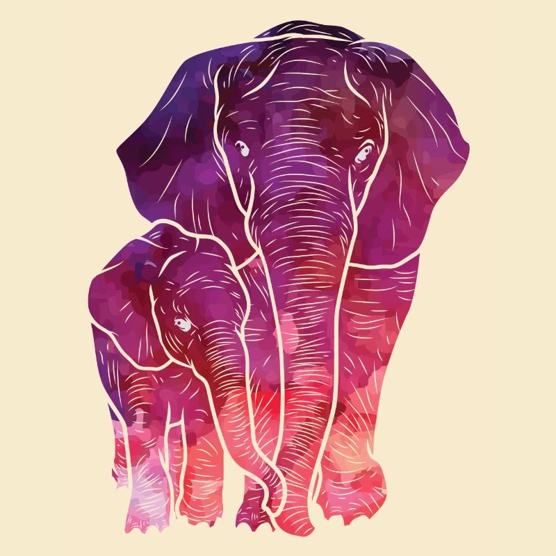 Kids Elephant Wasserfarbe