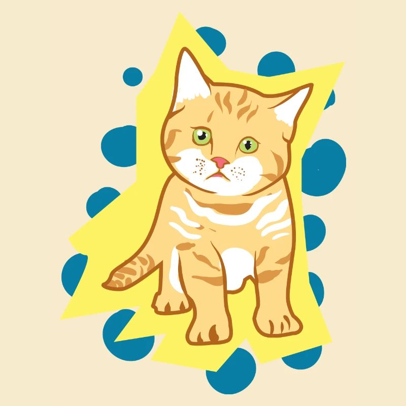 Doux chat triste bébé