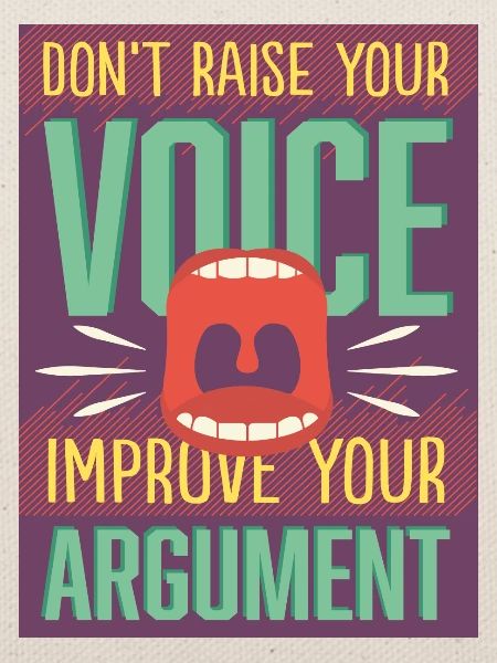 Argument statt Stimme erheben