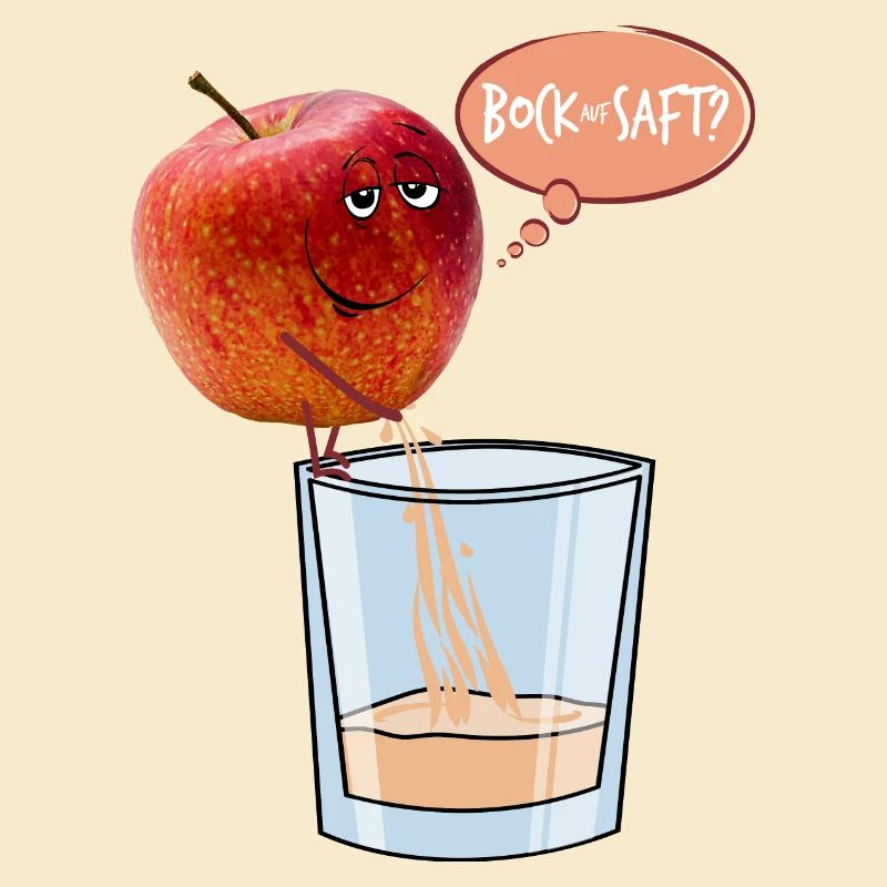 Apfel pisst Apfelsaft - Bock auf Saft?