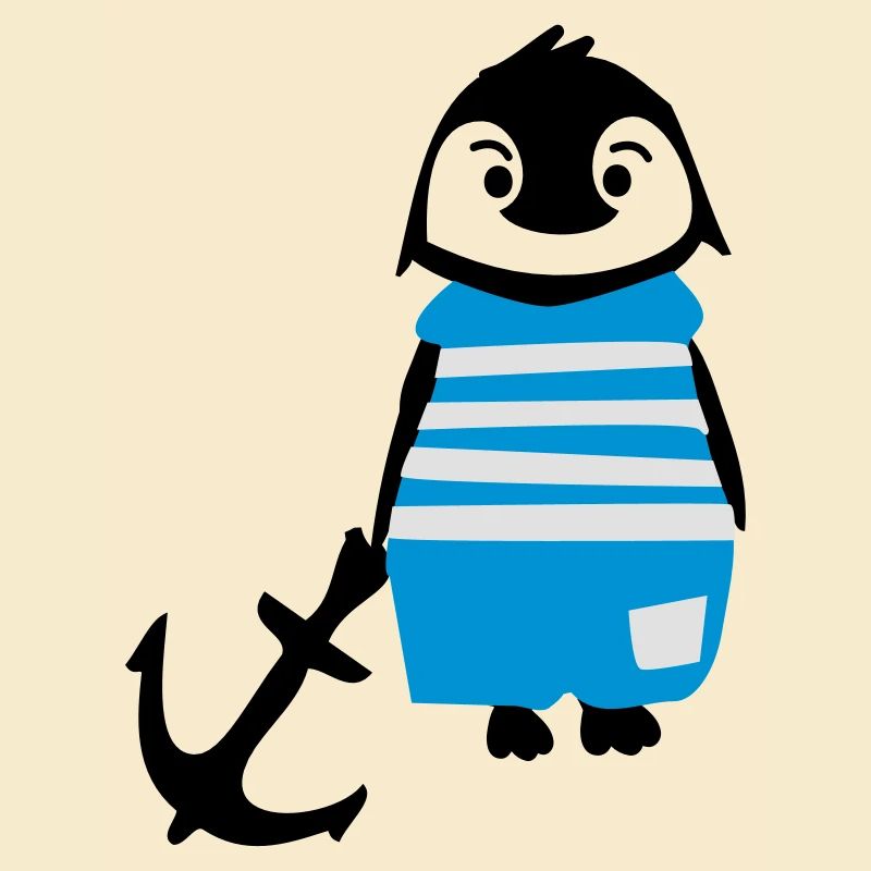 Südpol-Pinguin & Anker