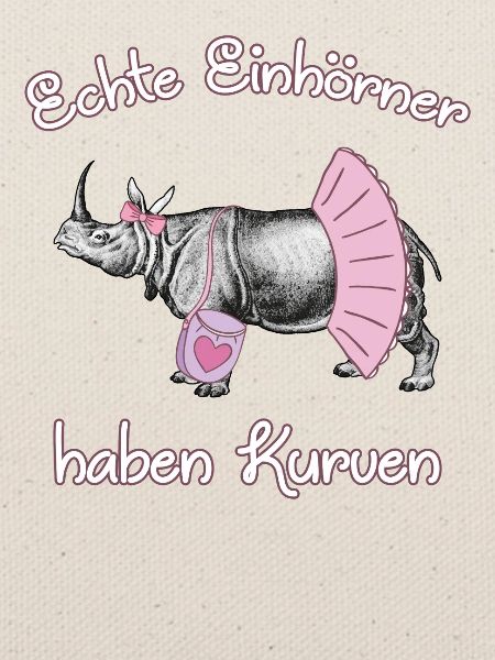 Einhörner mit Kurven