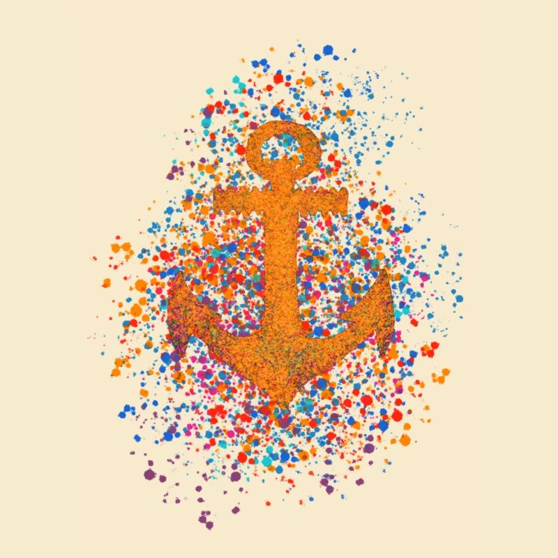 Anchor, splash, splatter, dots, sailing, sail,